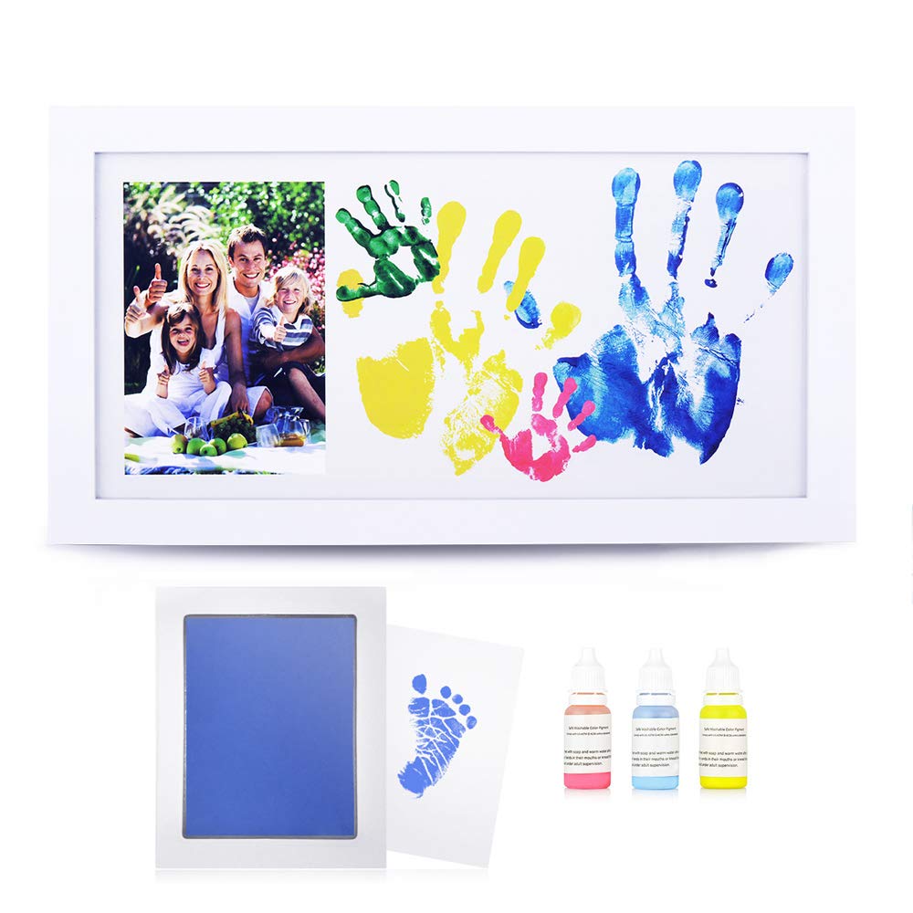 NWK DIY family photo frame elegant white wood for timeless wall display