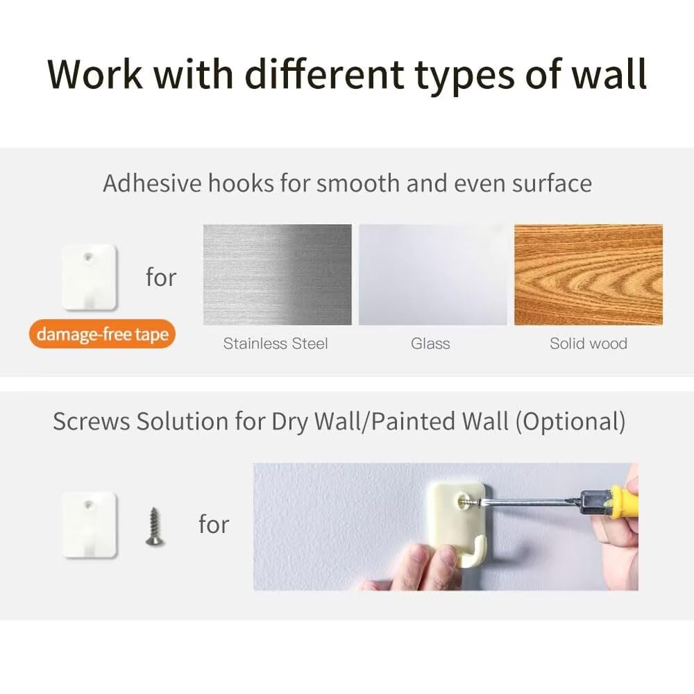 NWK Magic Dog Gate wall-adhesive hooks illustrate simple mounting on smooth walls.