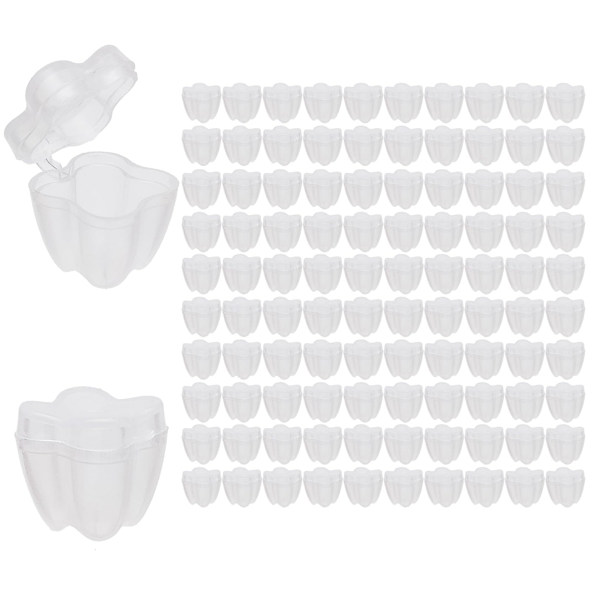 Nwsrayu Clear Tooth Savers box front view ideal keepsake storage for kids.