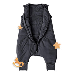 Nyte Nyte Baby sleep sack gray fabric texture highlighting breathable material for cozy sleep.