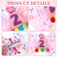 NYTGAH pink bow accessory for 2nd birthday outfits and hairstyles.