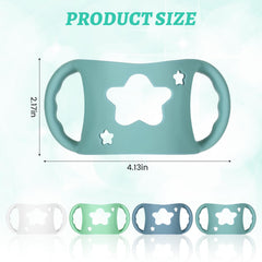 NYTGAH bottle holder pink star supports independent feeding with wide-neck bottles