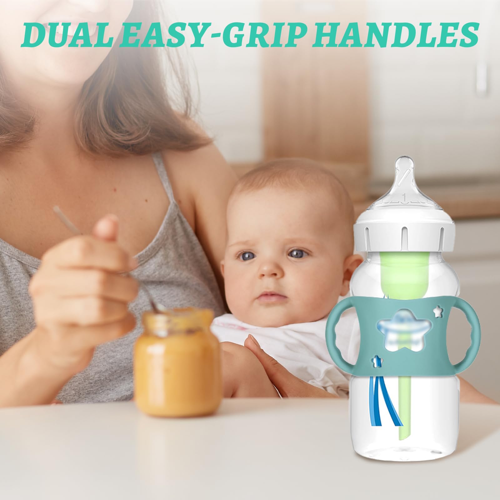 NYTGAH bottle holder closeup highlights ergonomic double handles for comfortable grip