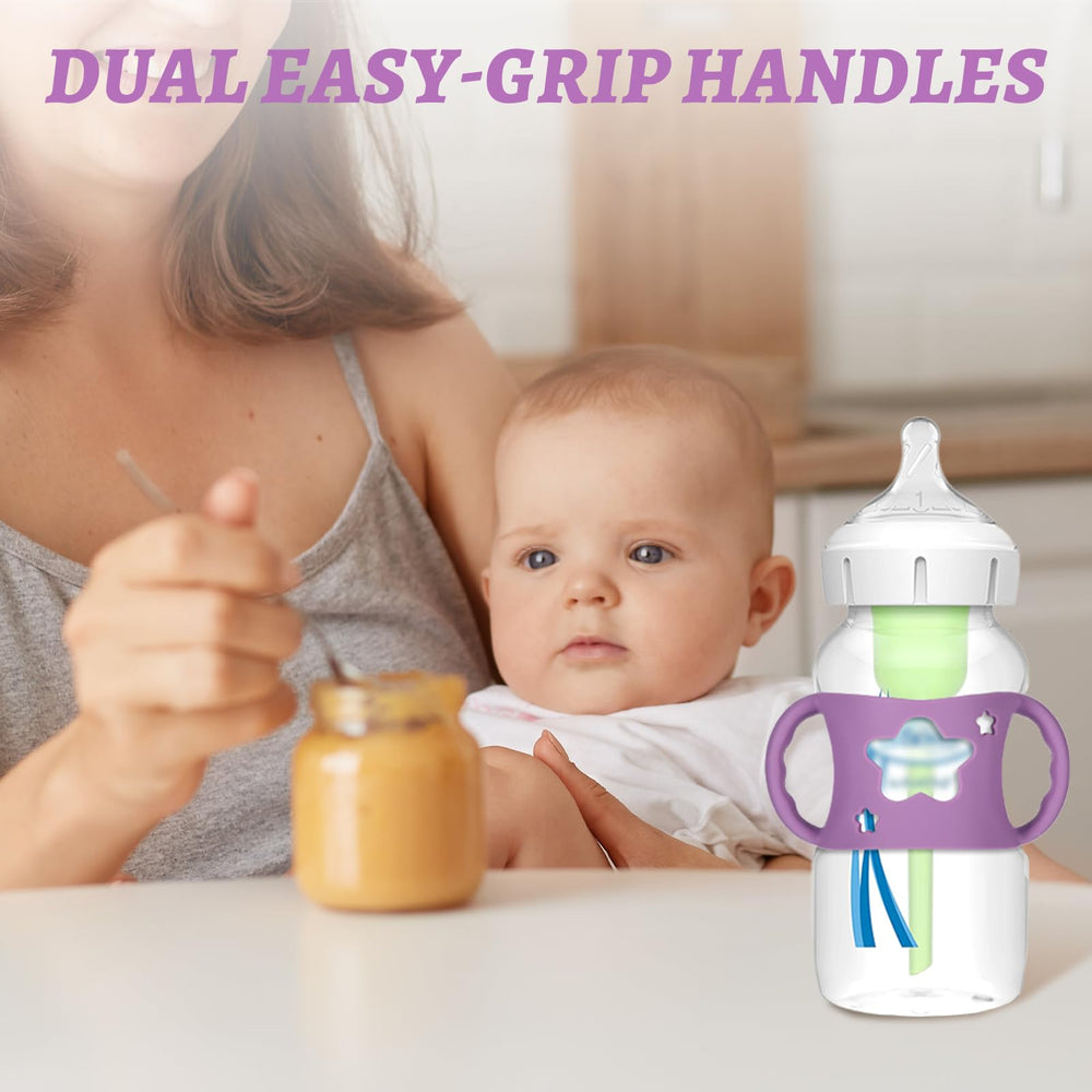 NYTGAH star-shaped design bottle holder with dual pull handles for independent feeding.