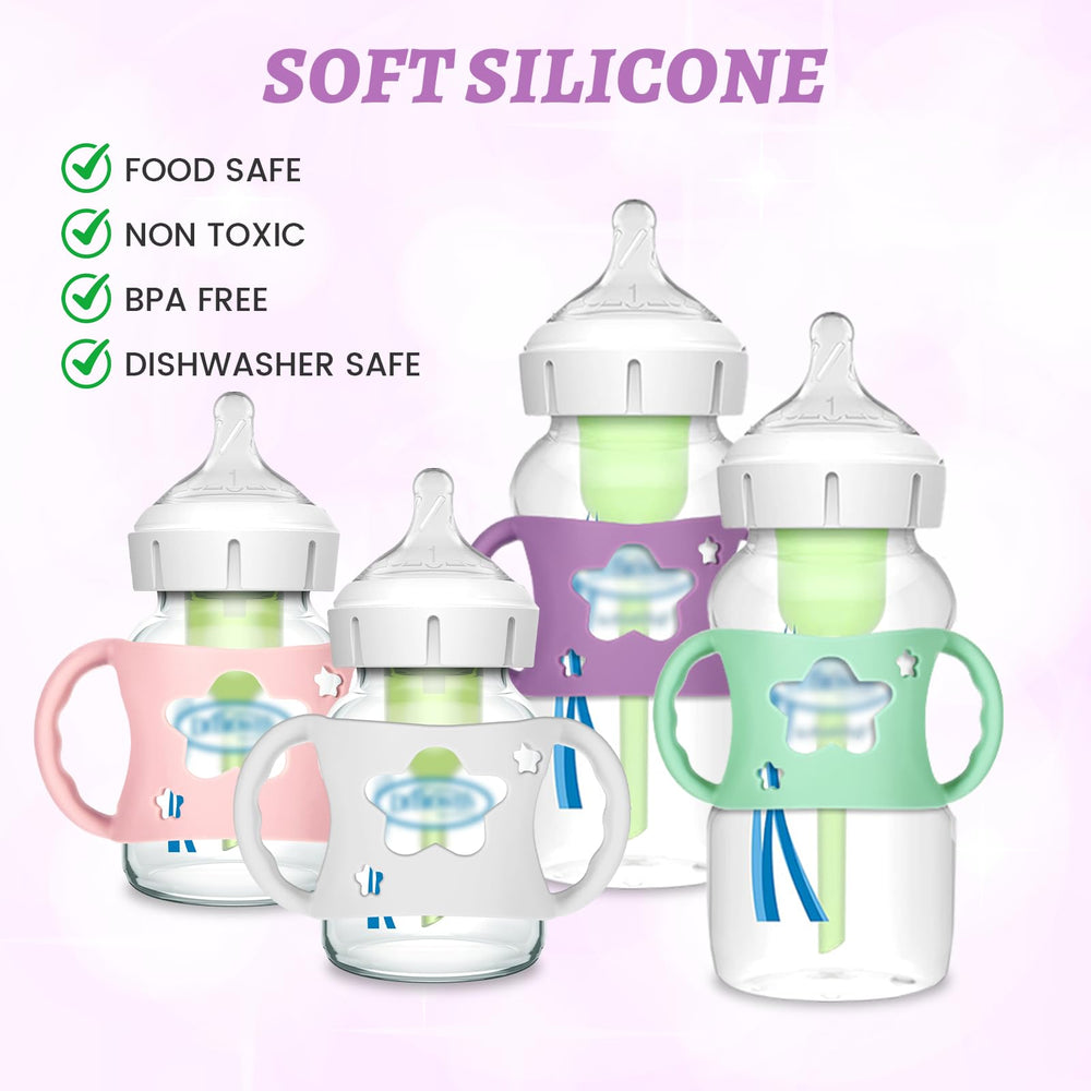 NYTGAH green bottle holder from four-pack demonstrates universal bottle compatibility.