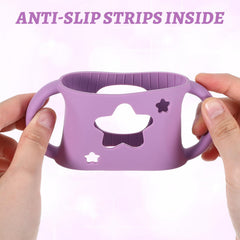 NYTGAH purple bottle holder from four-pack emphasizes ergonomic handles.