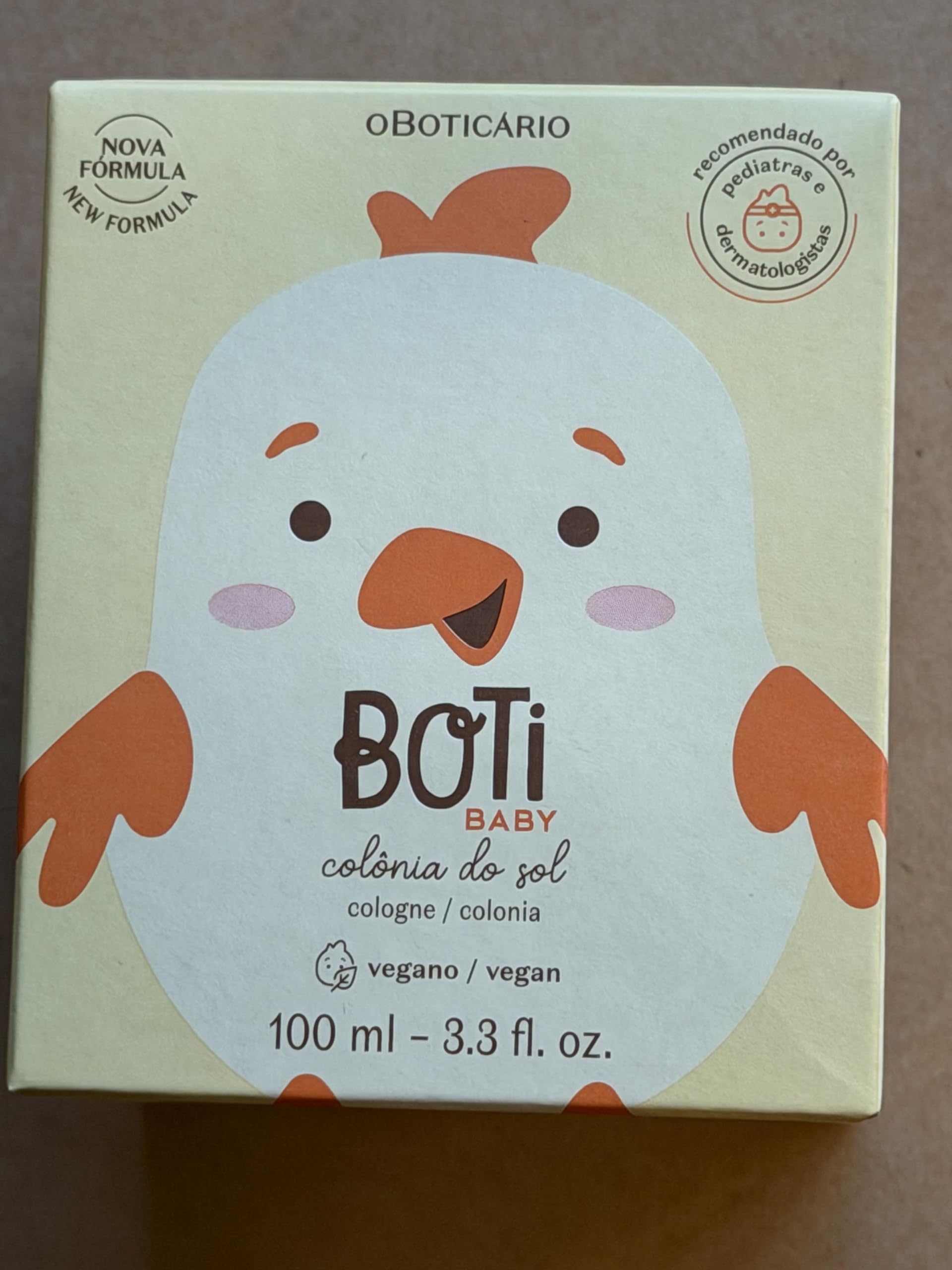 O Boticário Boti Baby Sun Cologne pediatrician-tested—gentle fragrance for sensitive baby skin