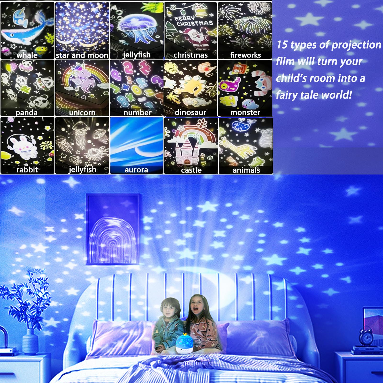 OAUTO ceiling projector for kids rooms, perfect for ceiling dreamscapes and gentle storytelling.