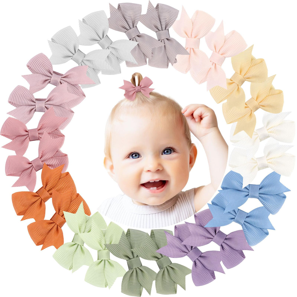 OAOLEER 24-piece 2-inch hair clips pack for everyday wear