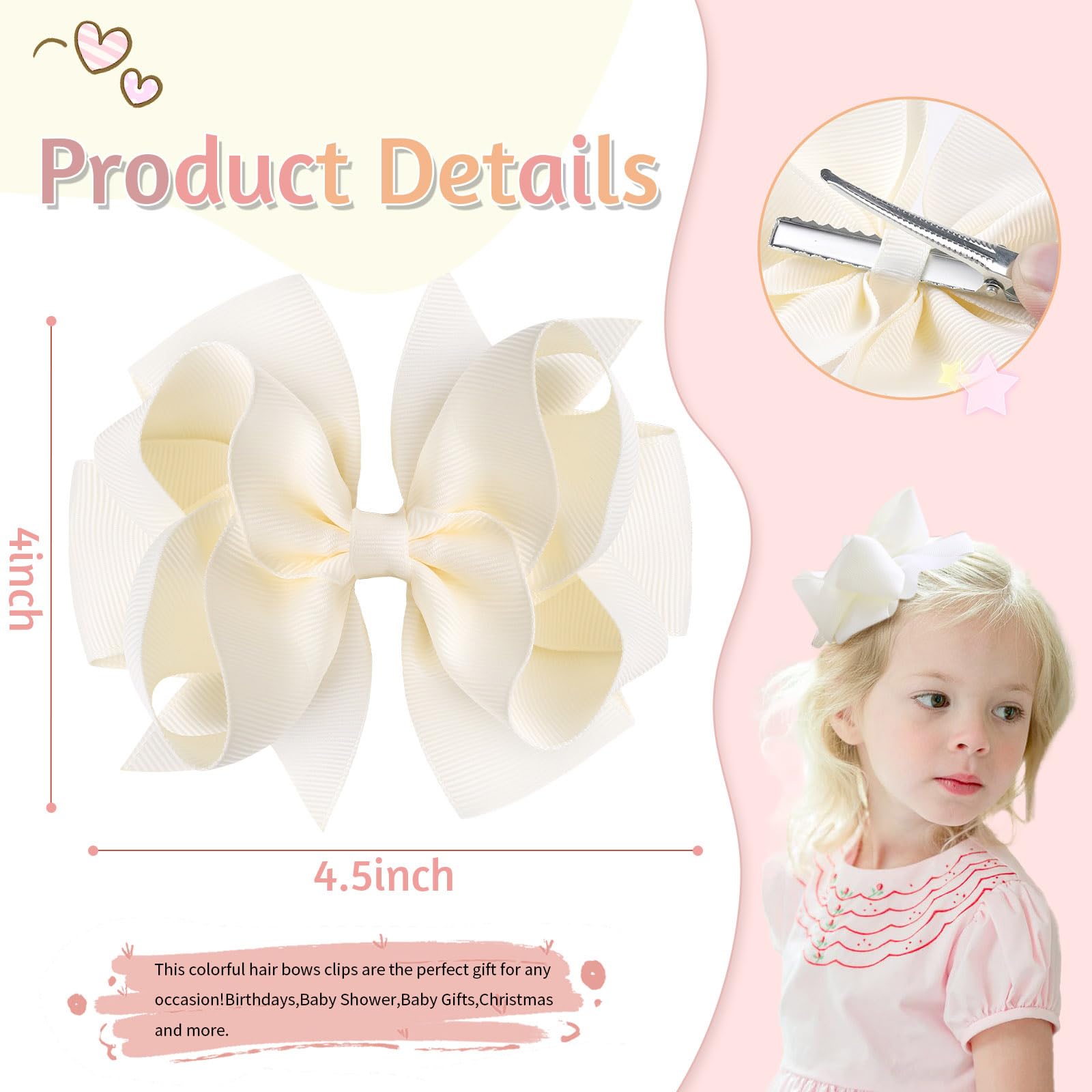 Oaoleer 20 color bow set laid flat to demonstrate color variety