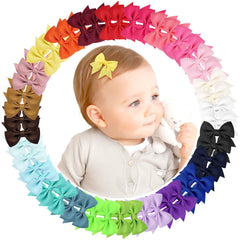 OAOLEER 2inch bow clip close-up showing fully lined design for gentle hold