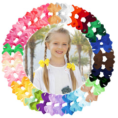 OAOLEER 3 inch grosgrain alligator clip pack in vibrant colors for versatile styling.