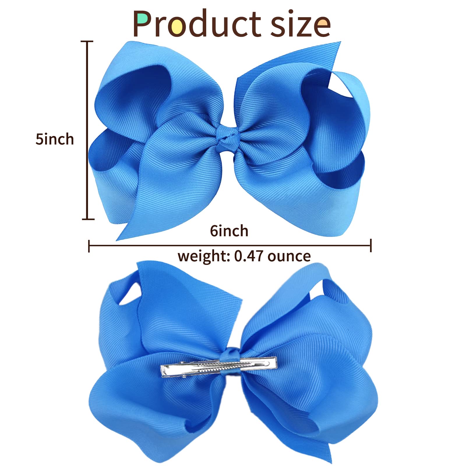 OAOLEER 6-inch bows packaging highlights 40-piece set