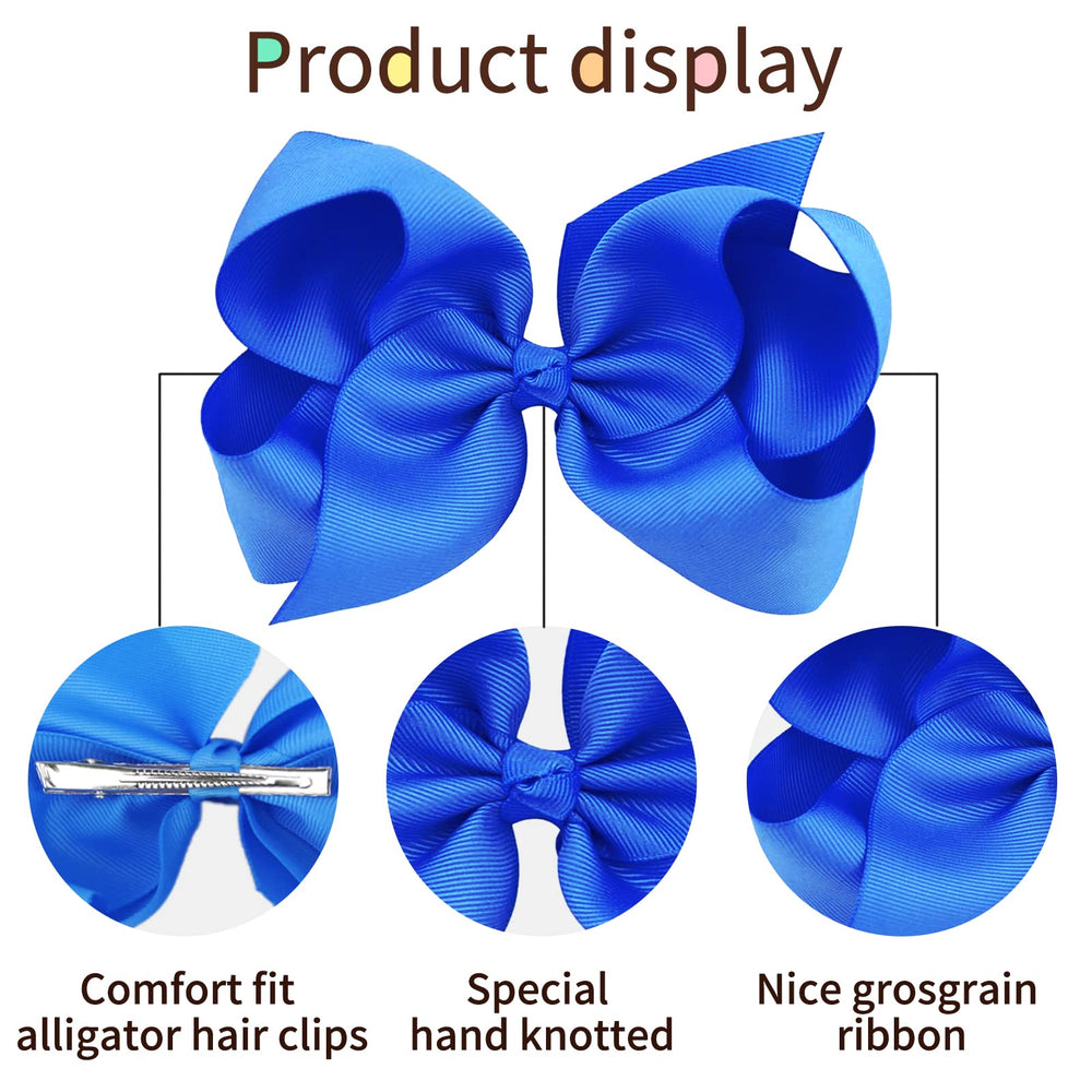 OAOLEER 6-inch bows worn by a child demonstrating secure grip
