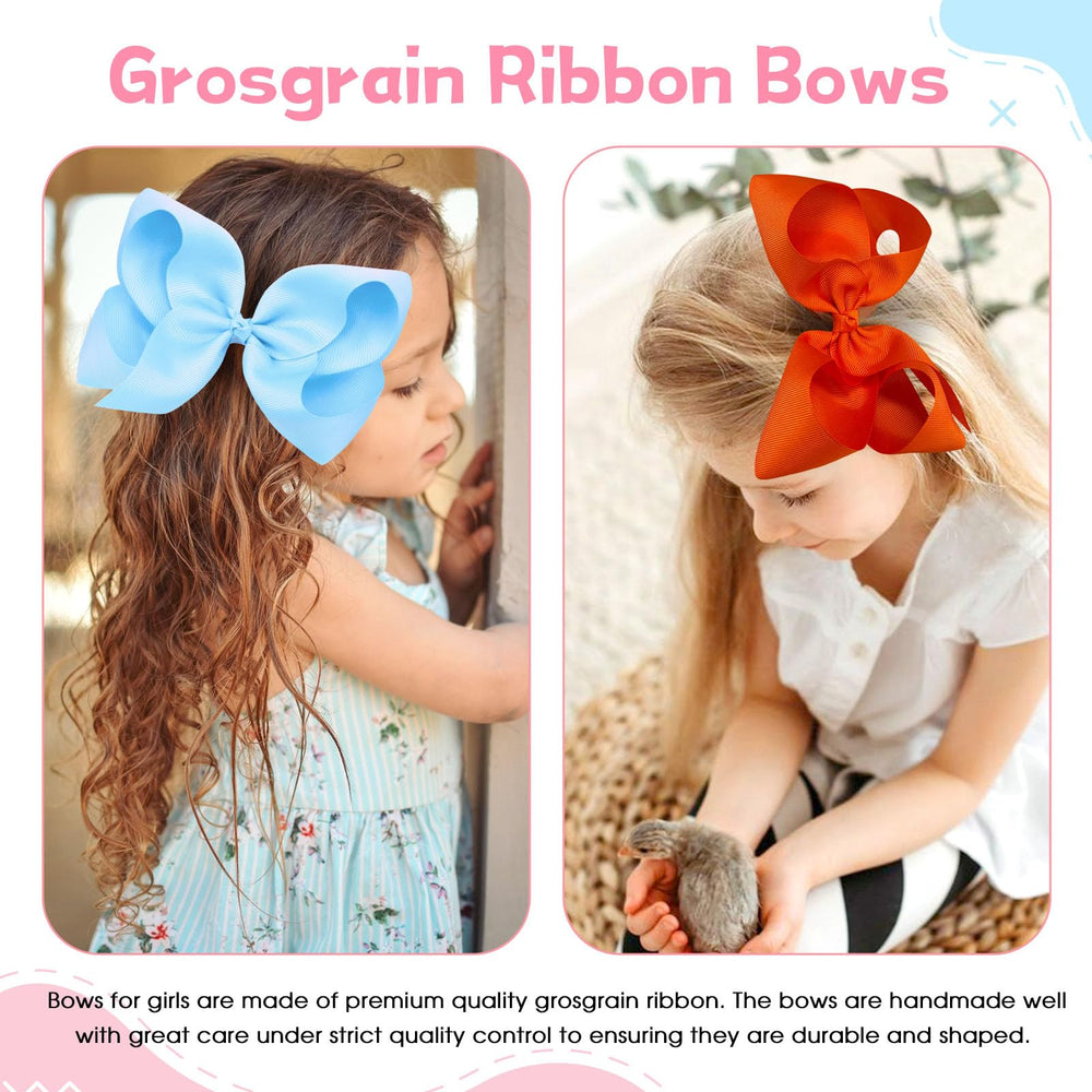OAOLEER bows on a ponytail demonstrate quick back-to-school looks.