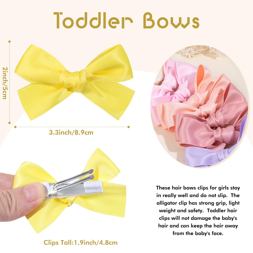 OAOLEER twinkle colored bows assortment; vibrant hues to match every outfit.