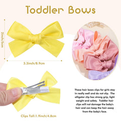 OAOLEER twinkle colored bows assortment; vibrant hues to match every outfit.