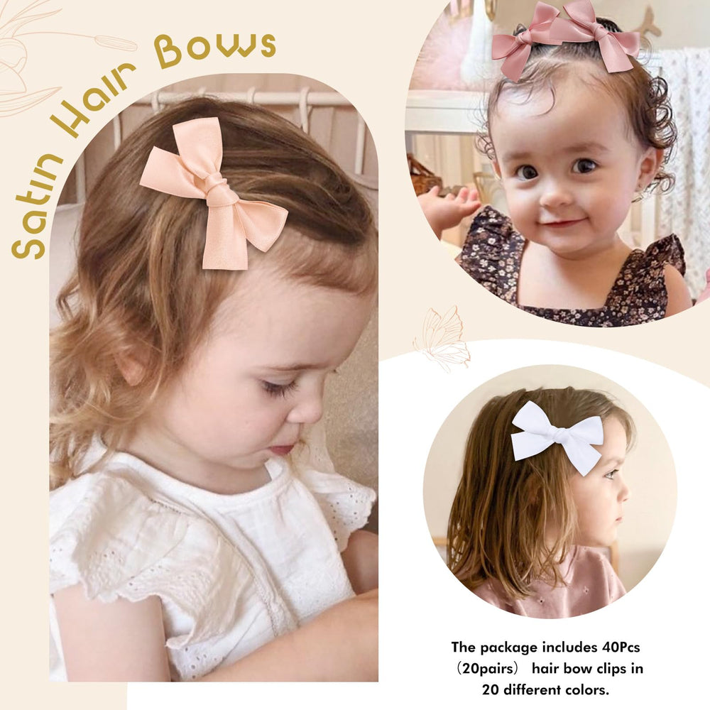 OAOLEER baby hair clip set; 40 pieces for quick outfit changes.