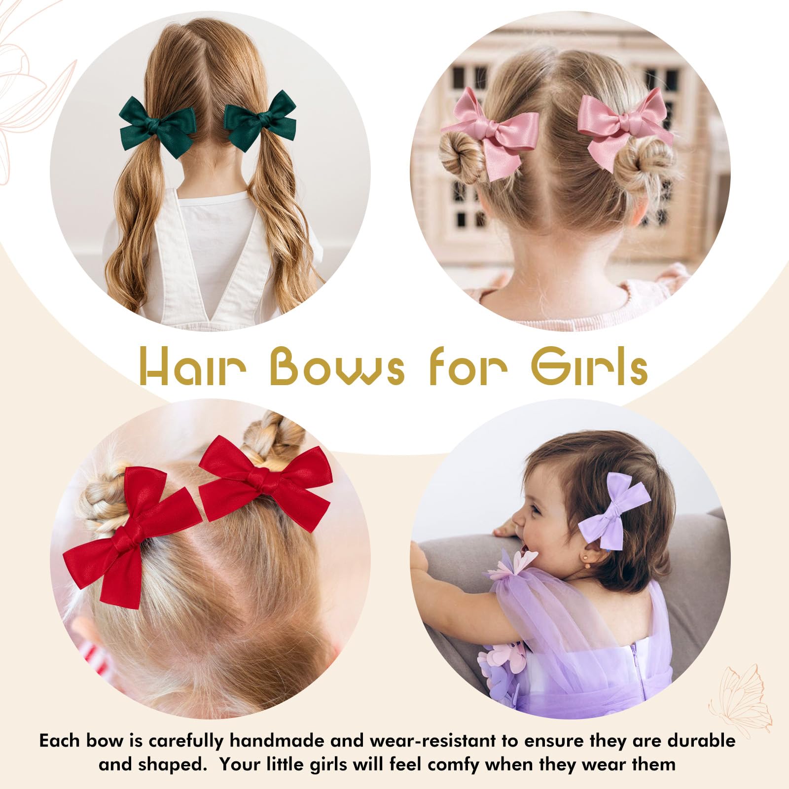 OAOLEER non-slip clips; gentle on hair during naps and play.