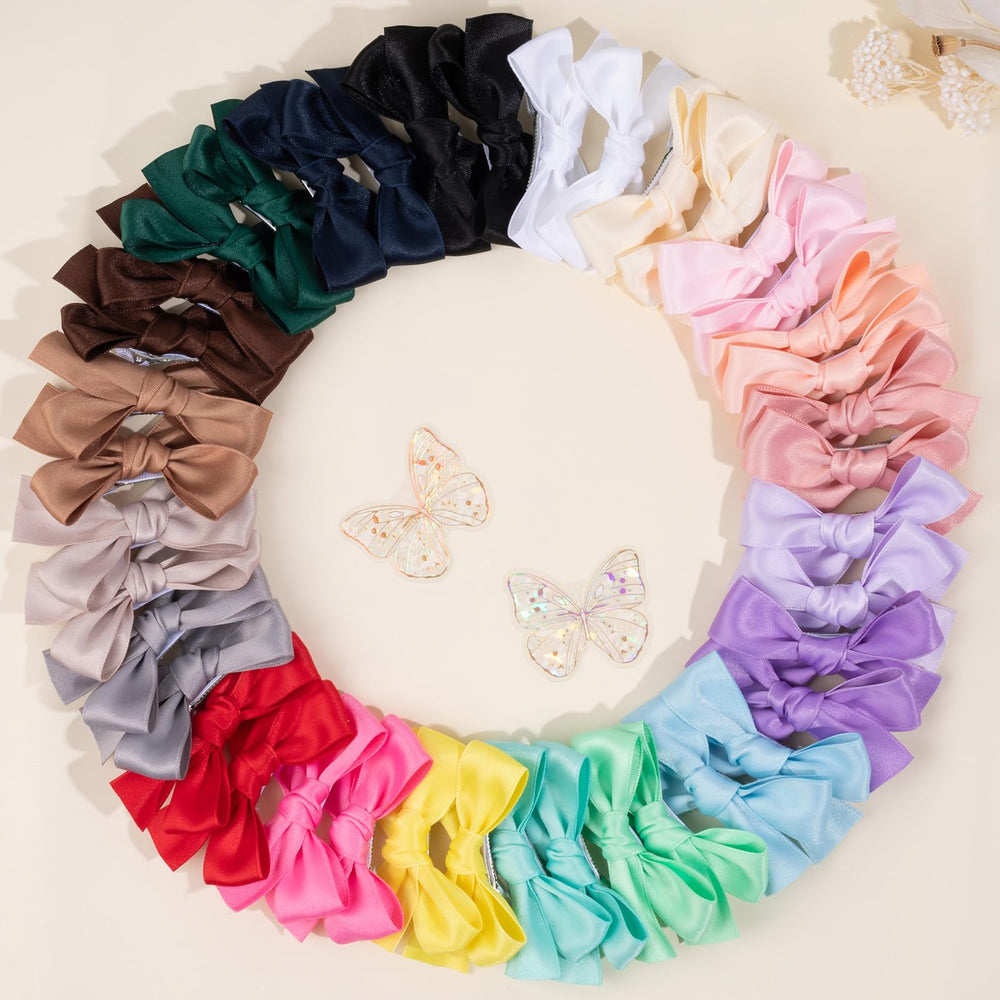 OAOLEER baby bows in a braid; cute touch for everyday outfits.