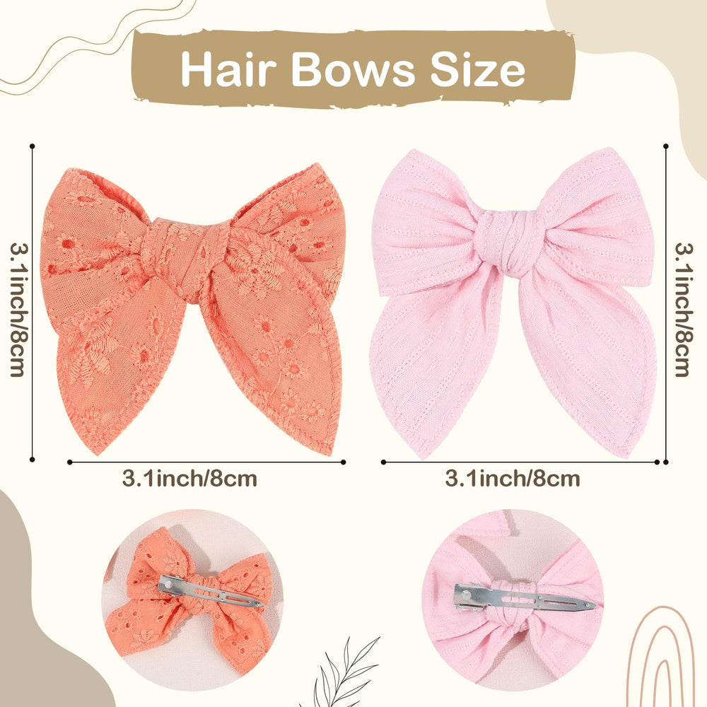 Oaoleer baby bows worn in pigtails for cute everyday styling