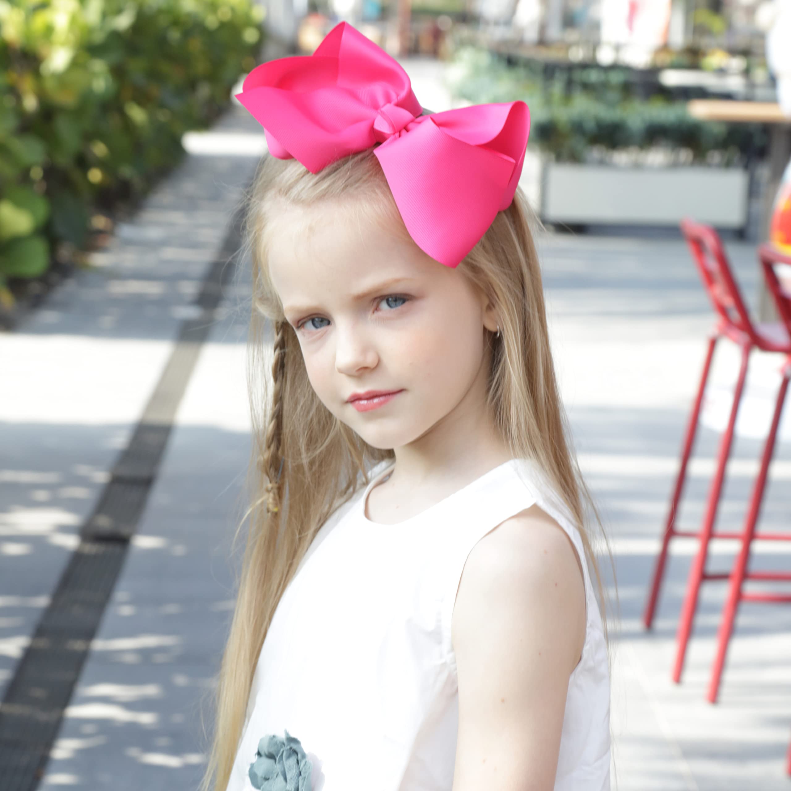 OAOLEER big hair bows pack highlights multi-size set for versatile outfit matching.