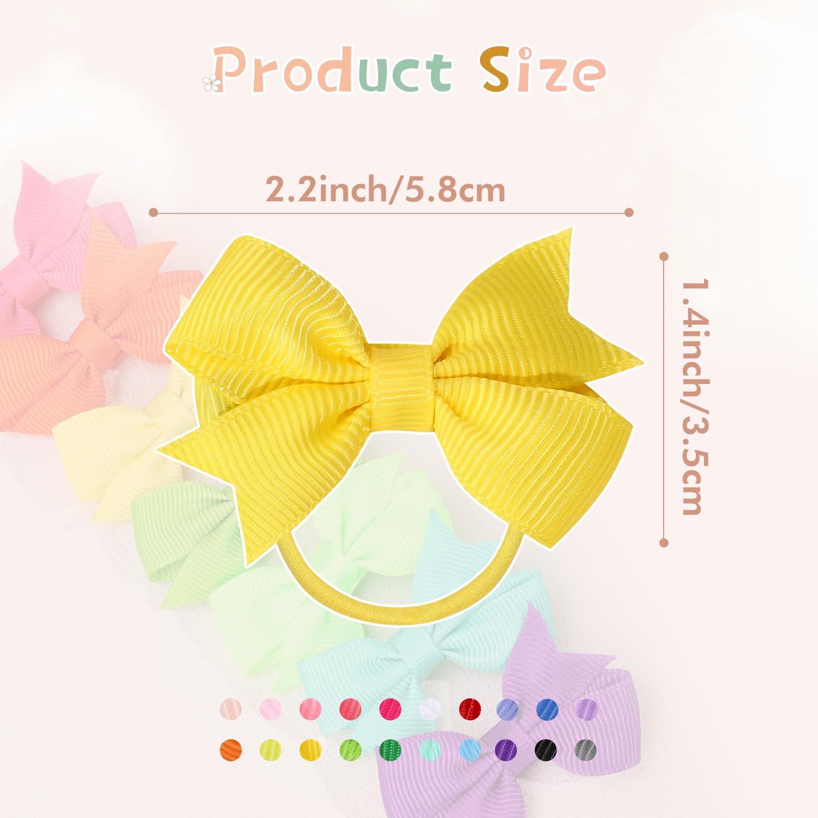 OAOLEER colorful hair ties collection displays variety for matching baby outfits.