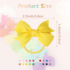 OAOLEER colorful hair ties collection displays variety for matching baby outfits.