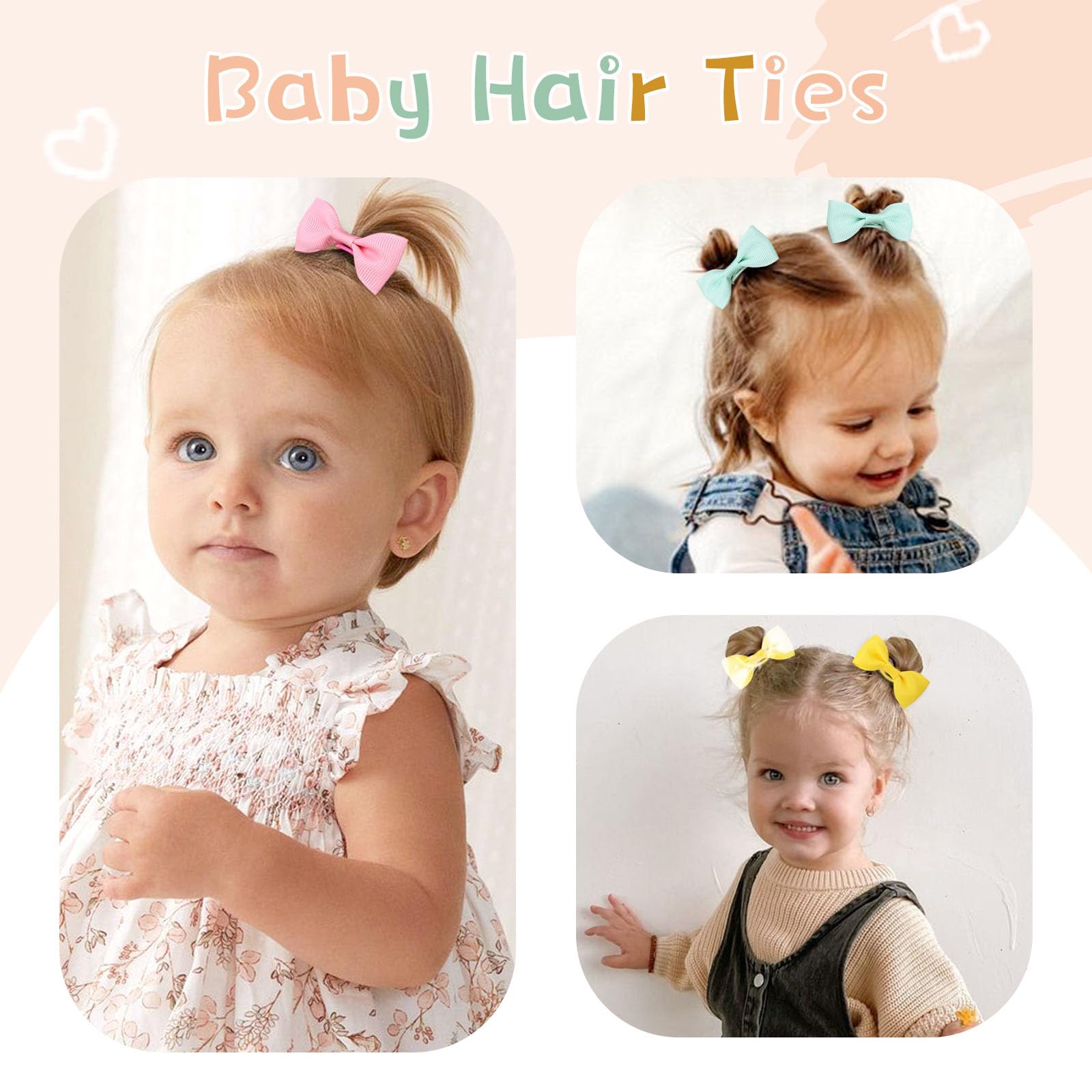 OAOLEER earth-tone hair ties with bows pair well with outfits and everyday wear.