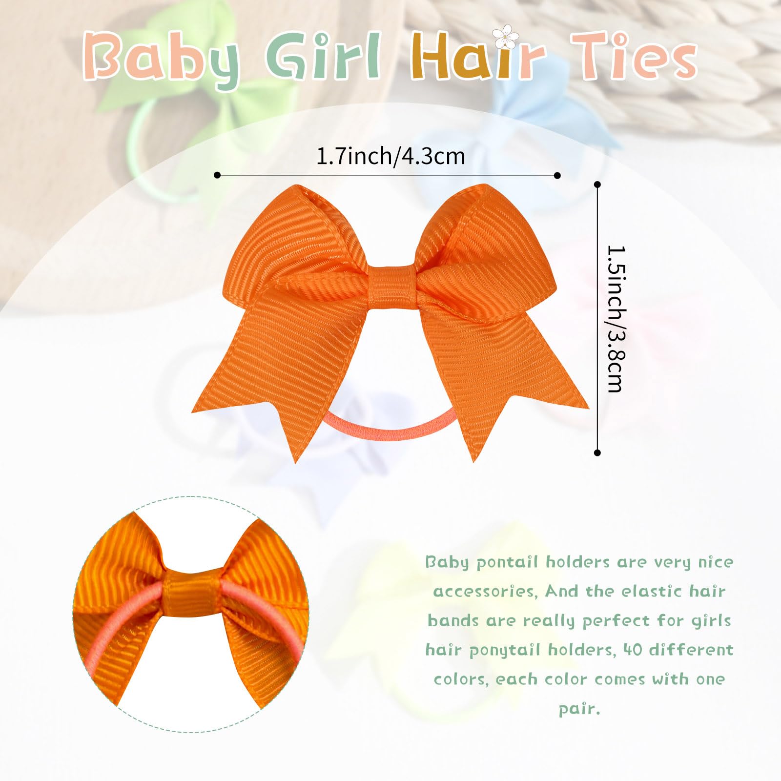 OAOLEER elastic ponytail holders stay secure, reducing slipping for active toddlers.