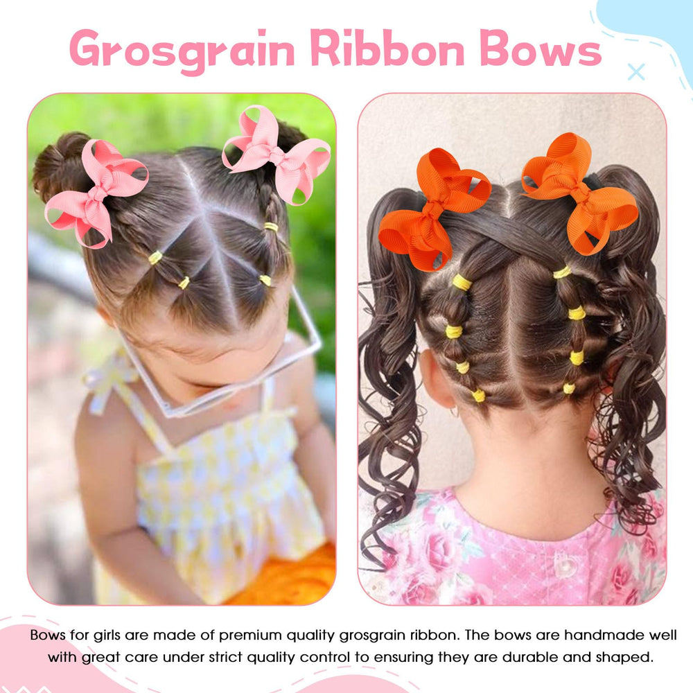 OAOLEER handmade wear-resistant bows stay neatly in place during active play.