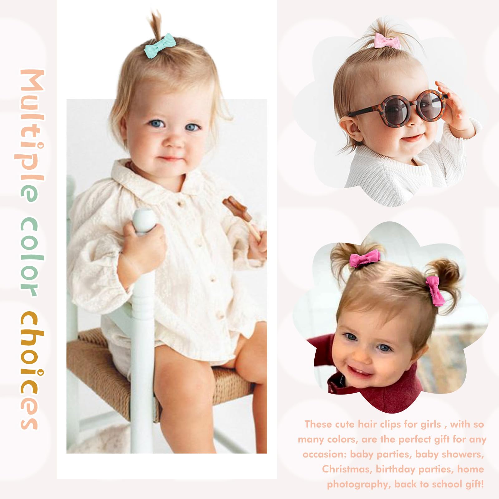 OAOLEER infant clips are lightweight and comfortable for all-day wear