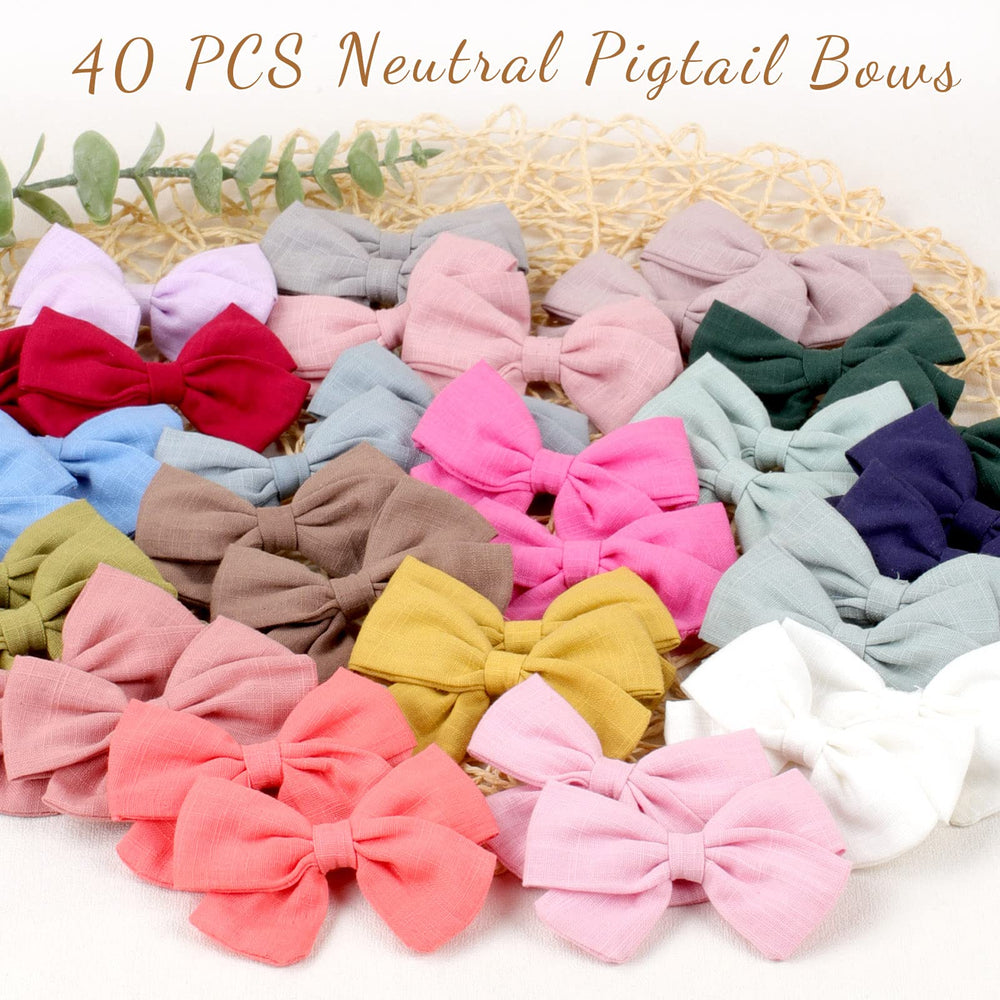 Soft linen texture bows designed for comfortable all-day wear.