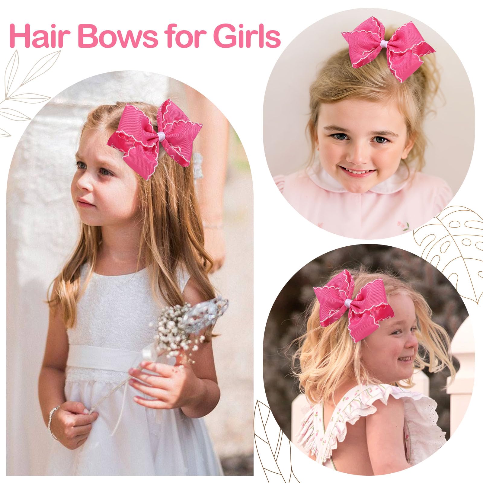 OAOLEER pair of bows ready-to-wear accessory for baby outfits