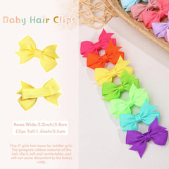 OAOLEER soft grosgrain bows securely fasten without snagging delicate hair.