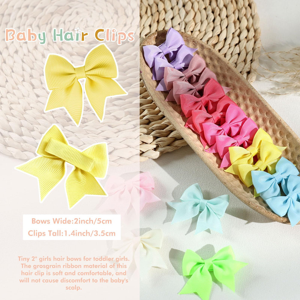 OAOLEER tiny alligator clips bow close-up without snagging
