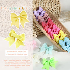 OAOLEER tiny alligator clips bow close-up without snagging