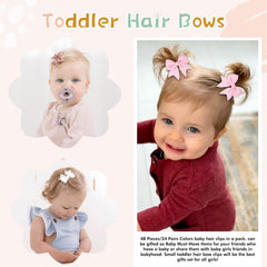 OAOLEER tiny alligator bow clip close-up view