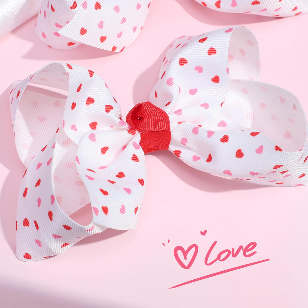 OAOLEER valentines bow set on clip during playtime