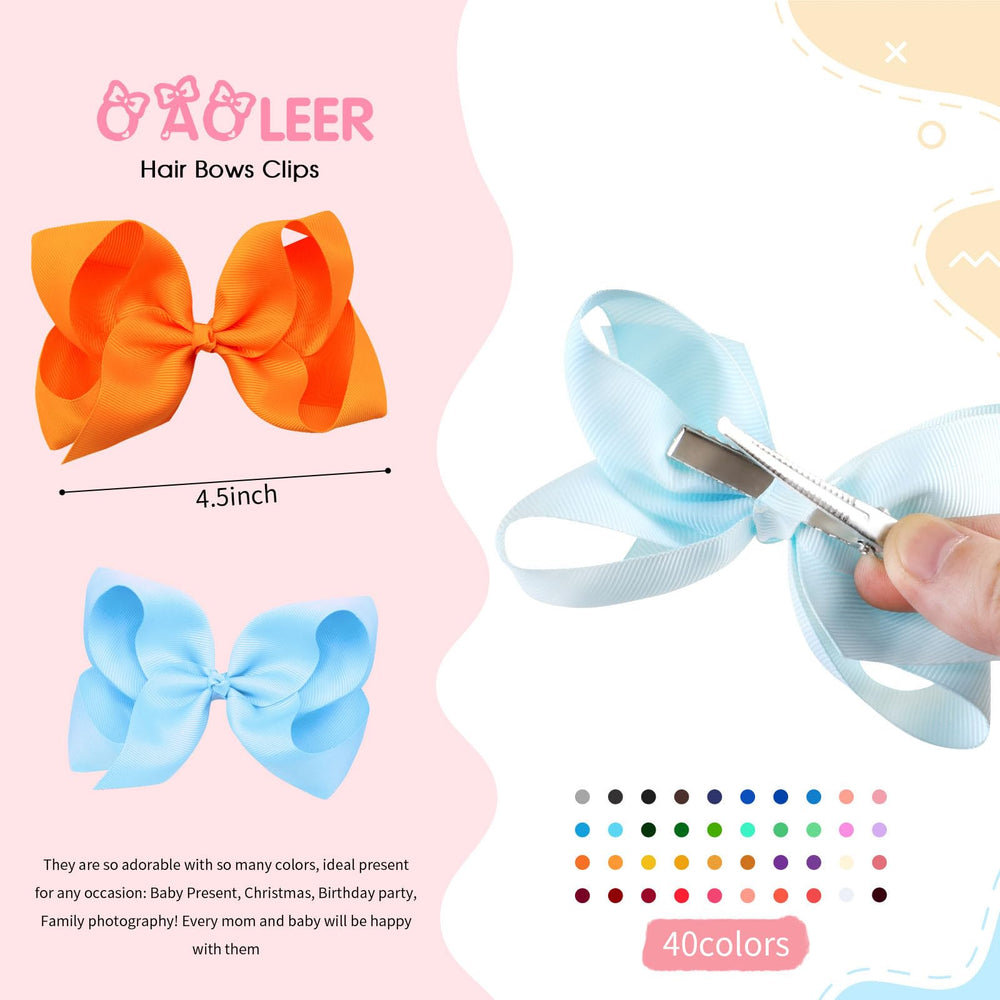 oaooleer 4inch-hair-bow side-view shows versatile daily styling.