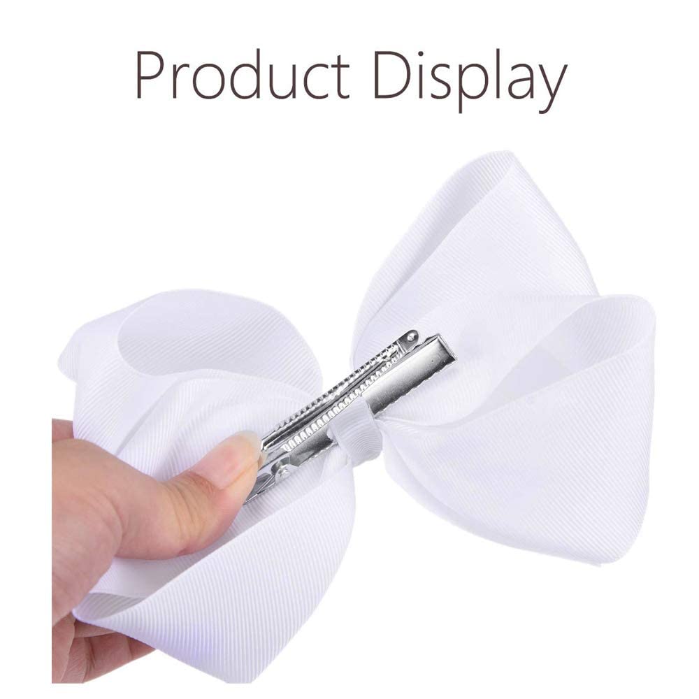OAOLEER alligator clip bow white provides reliable hold for little hairstyles