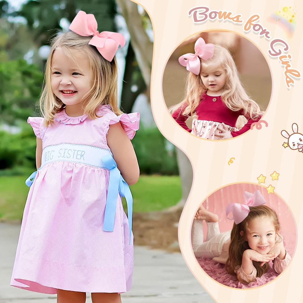 OAOLEER bows clippd into toddler ponytail for playtime