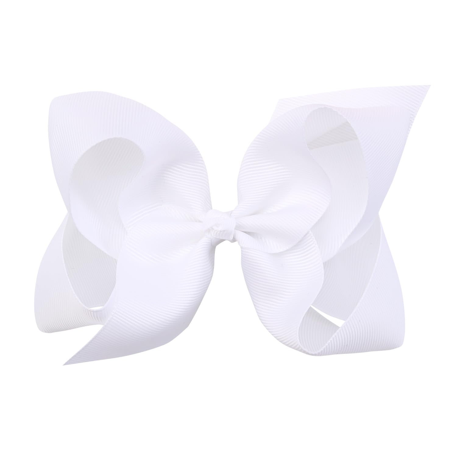 OAOLEER boutique bow 4-5inch white on clip complements party outfits