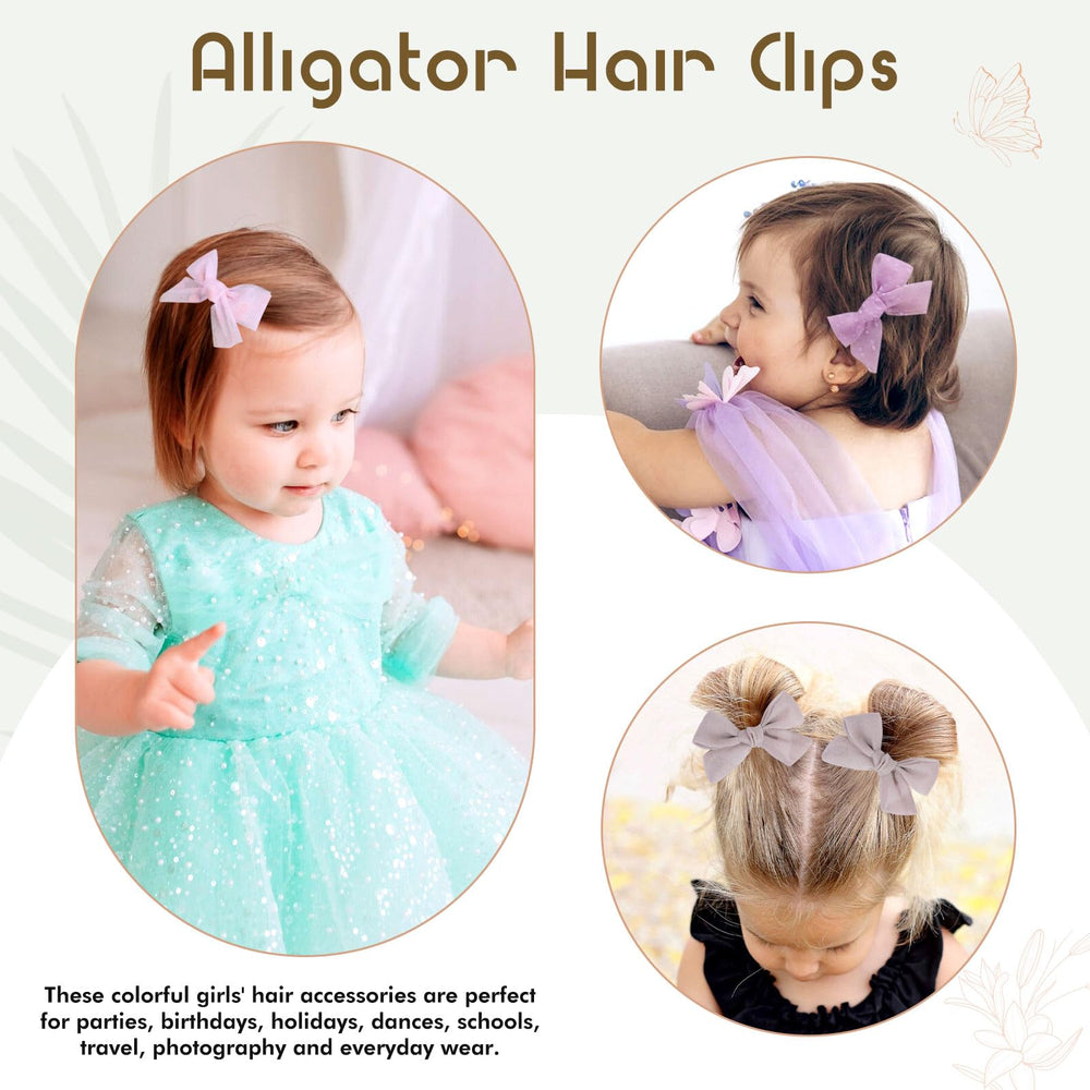 OAOLEER 3.5 inch bows sized for toddlers.