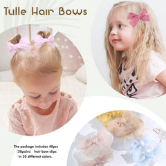OAOLEER colorful bows in 20 color options.