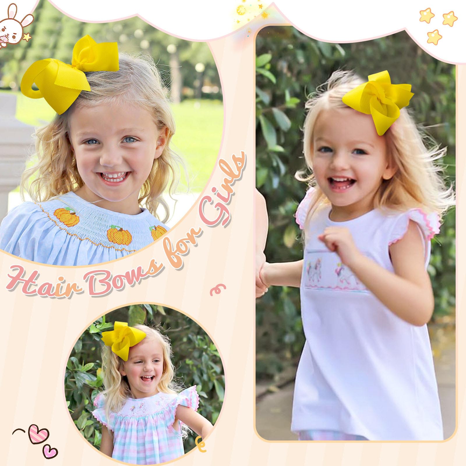 OAOLEER durable alligator-clip bow grips hair securely during play.