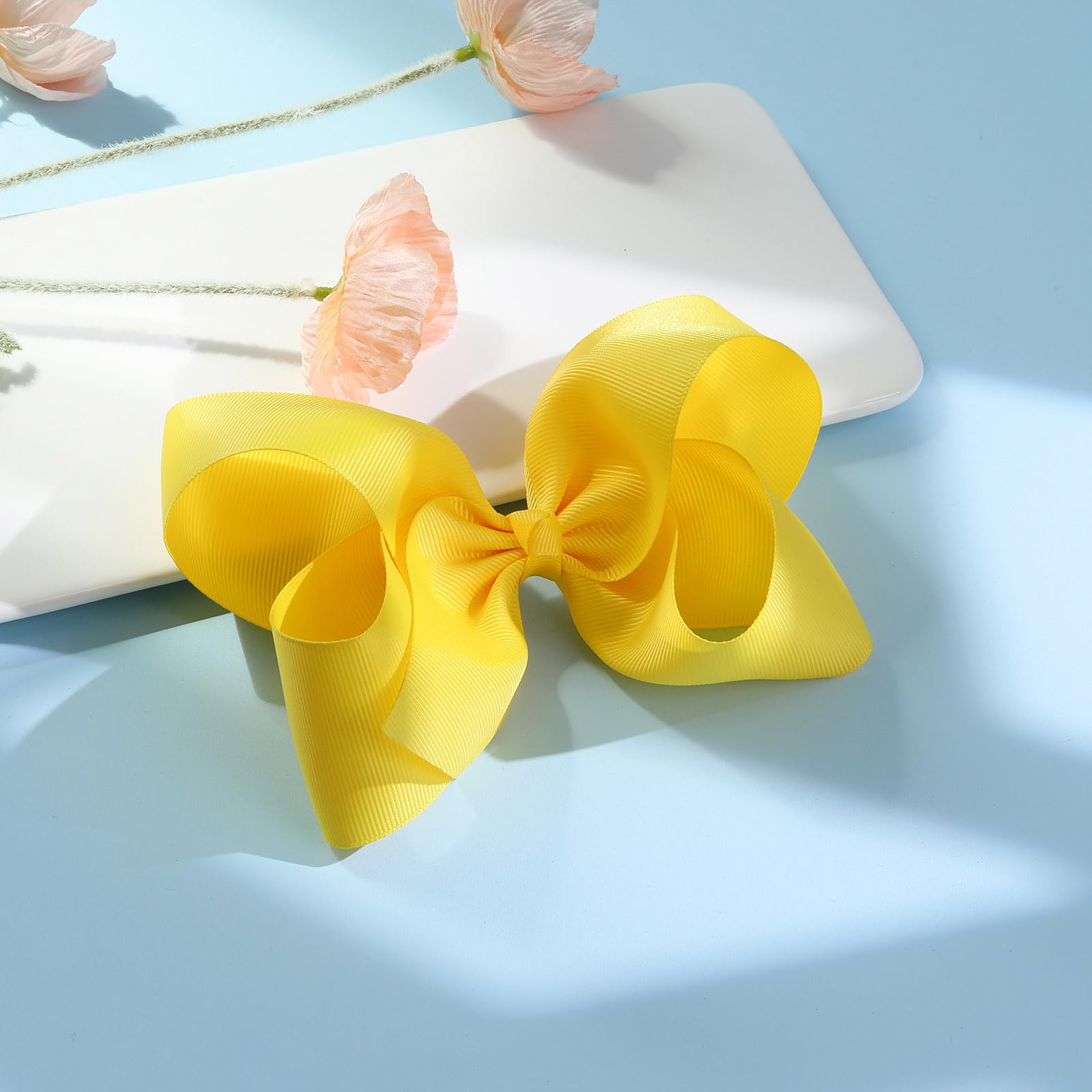 OAOLEER gift-ready yellow bow set ideal for baby showers or birthdays.