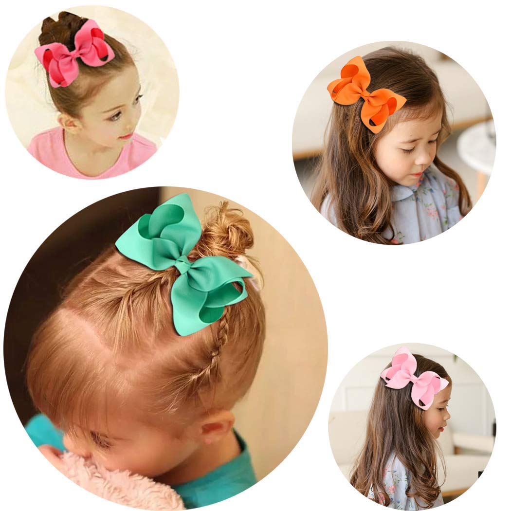 Oaooleer 30 color pack of girls bows with alligator clip