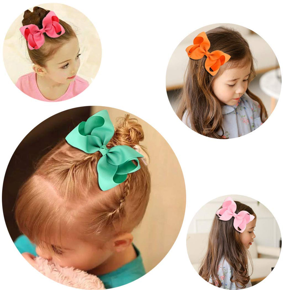 Oaooleer 30 color pack of girls bows with alligator clip