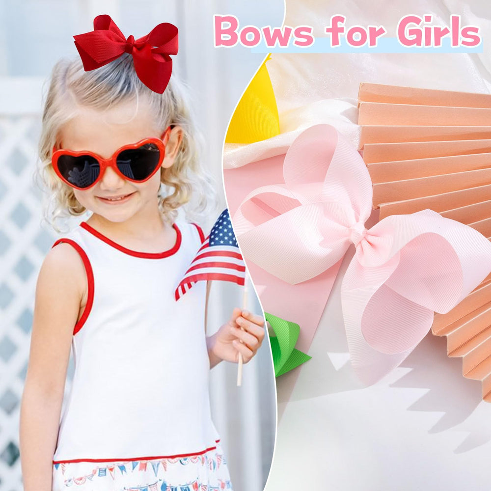 oaooleer hair-bow close-up ribbon-texture highlights durable grosgrain weave.